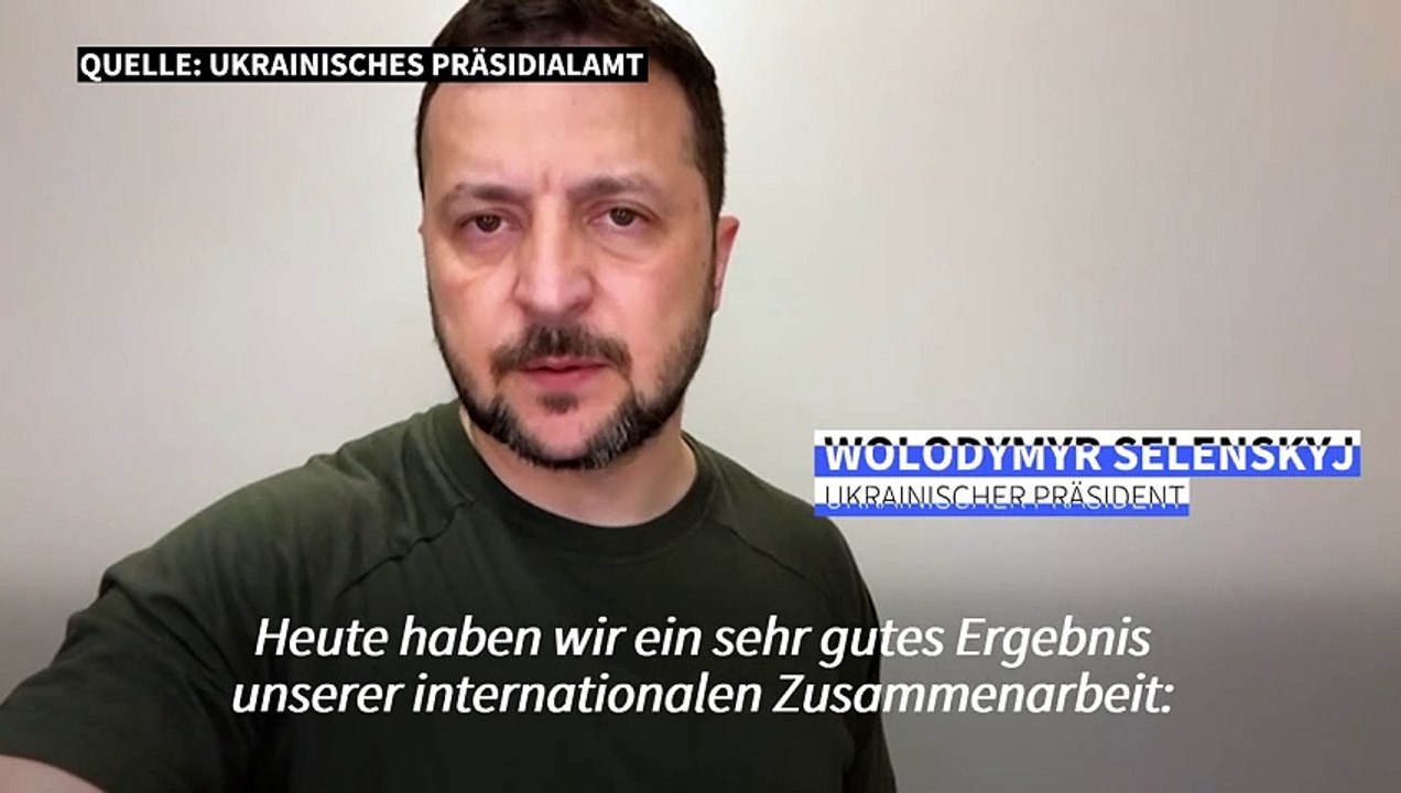 Selenskyj dankt Deutschland für Patriot-Abwehrsystem