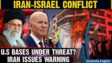 Download Video: Iran Attack On Israel: Iran threatens to target U.S bases if U.S backs Israeli retaliation| Oneindia