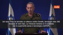 Esercito di Israele: Intercettato 99% dei droni e dei missili lanciati dall'Iran - SOTTOTITOLI
