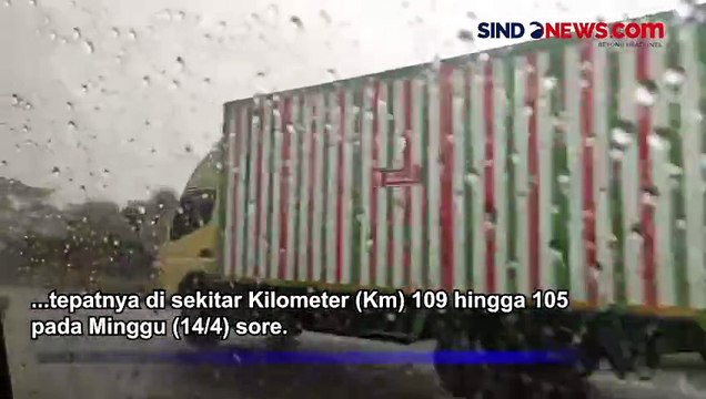 Hujan Deras, Jarak Pandang Tol Cipali Daerah Subang Terbatas