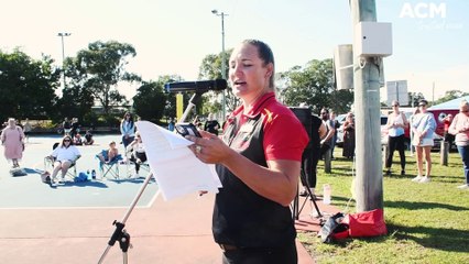 Taree netball, season opening march past