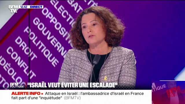 Alona Fisher-Kamm, ambassadrice d'Israël en France sur une réponse d'Israël après l'attaque de l'Iran: Il ne faut rien exclure
