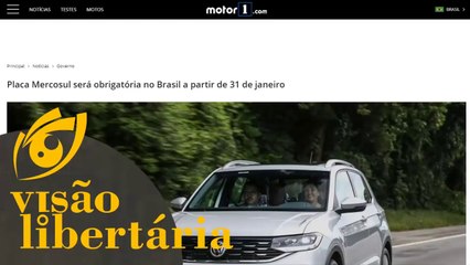 Placa do Mercosul será obrigatória a partir de fevereiro | Visão Libertária - 29/01/20 | ANCAPSU
