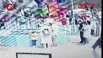 Lunaparkta korku dolu anlar: Çocuğun kemeri açıldı!