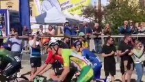 Cyclisme - Tour du Doubs 2024 - Le grand final du triptyque franc-comtois neutralisé 45 minutes suite à une chute avant de reprendre