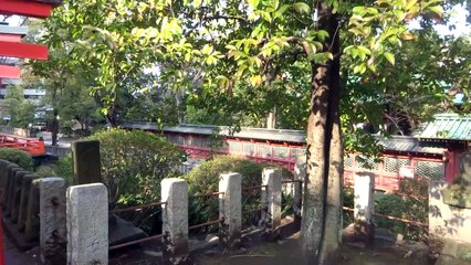 2024年３月８日⑯ 根津神社内のお稲荷さんの続きと赤い鳥居を抜けた先の摂社
