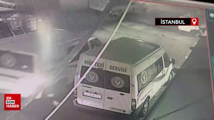 Arnavutköy'de çalışır halde bırakılan otomobil böyle çalındı