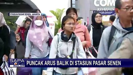 Puncak Arus Balik di Stasiun Pasar Senen Diprediksi Terjadi Hari Ini