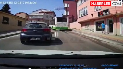 Otobüsün su borusu bomba gibi patladı: O anlar kamerada