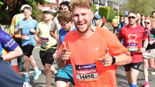 Manchester Marathon 2024 finish line
