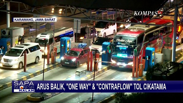 Rekayasa Lalu Lintas One Way dan Contraflow Diterapkan di Tol Cikatama