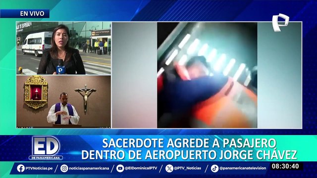 Sacerdote de iglesia de Miraflores agredió a aeromoza en aeropuerto Jorge Chávez