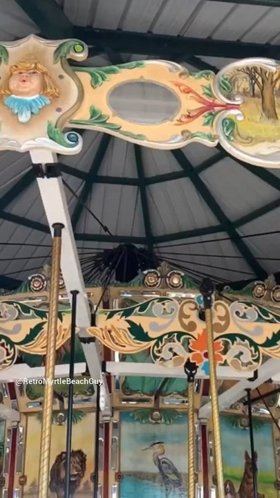 100 year old carousel in Myrtle Beach