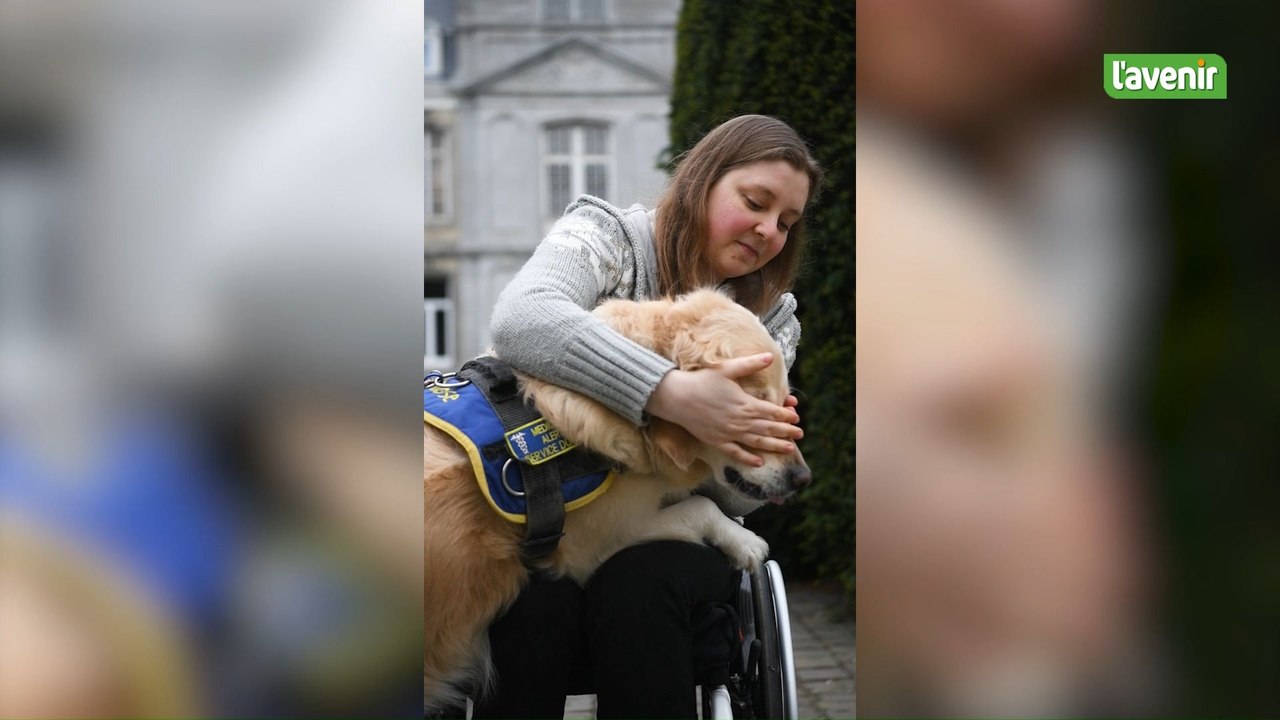 Gaïa, le chien d'assistance qui anticipe les malaises de Lowra