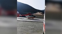 Van'da ambulans helikopter 40 yaşındaki hasta için havalandı