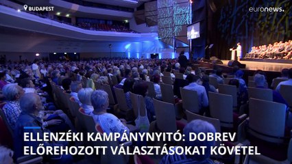 Előrehozott választást követelt Dobrev Klára az ellenzék kampánynyitóján