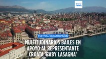 Croacia baila al ritmo de 'Baby Lasagna' para desearle suerte en el Festival de Eurovisión