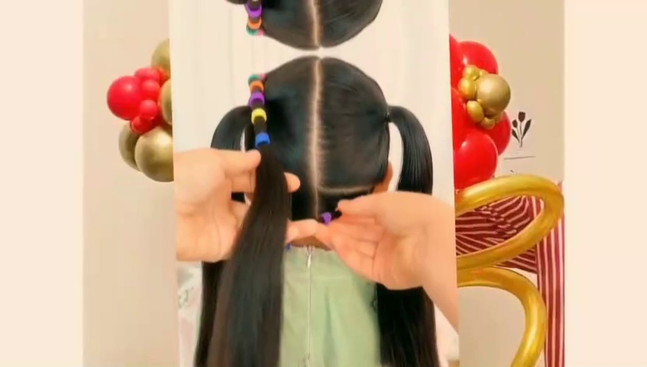 LOOKS GOOD Kids hair style |  latest kids pony | touseef6461648 2024
