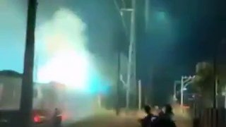 Trem pega fogo perto de estação de Honório Gurgel, no Rio de Janeiro