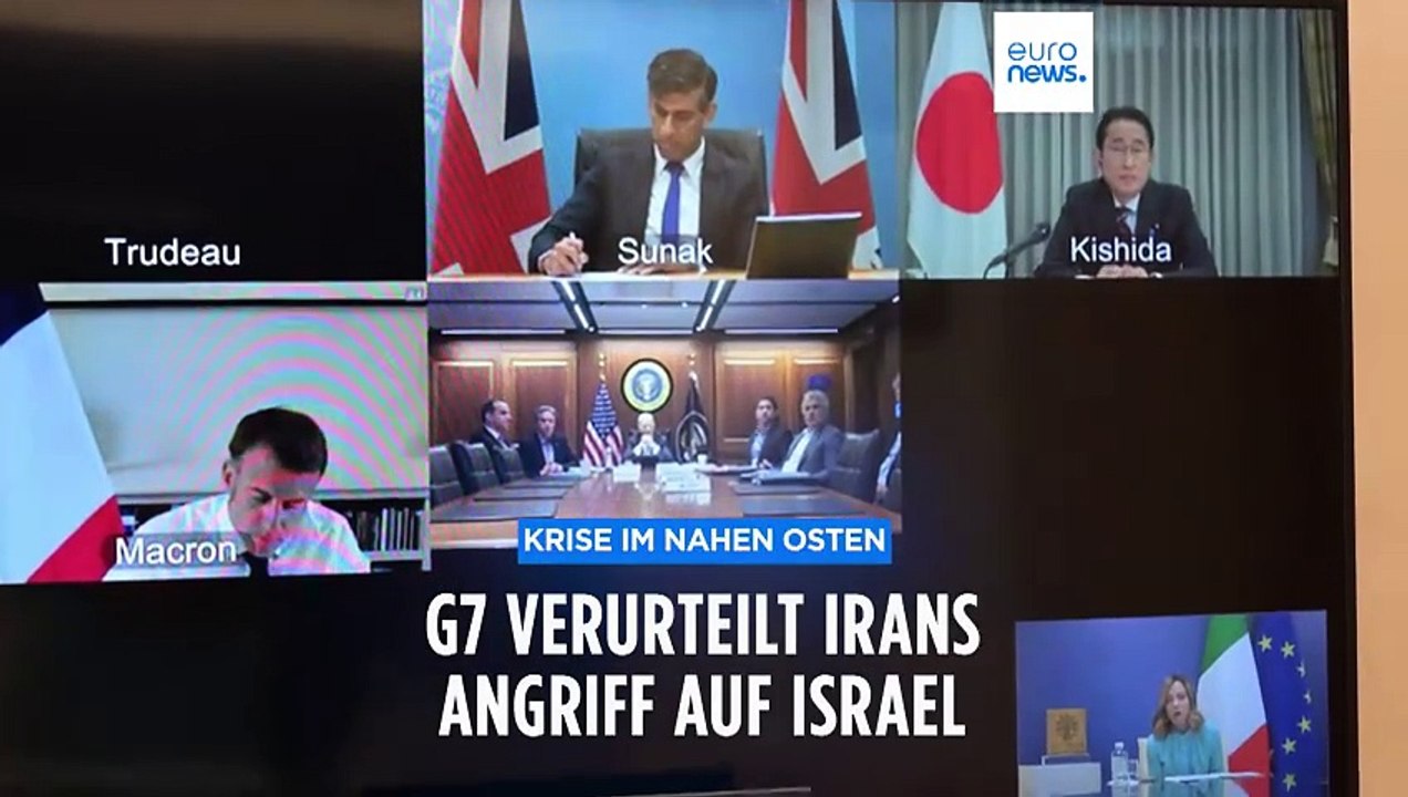 'Große Eskalation': EU- und G7-Mitglieder verurteilen Irans Angriff auf Israel