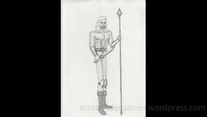 Barbarian Pencil Sketch Video #68 (04-14-2024)