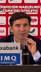 La EMOCIÓN y las LÁGRIMAS de MARCELINO por la COPA del ATHLETIC, su ex equipo