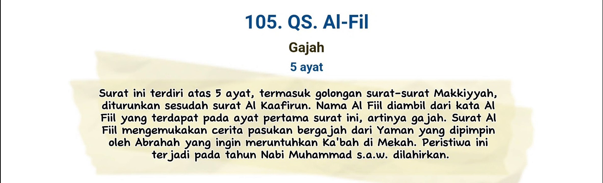 105. QS. Al Fil