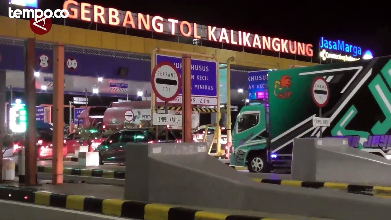 Puncak Arus Balik di Gerbang Tol Kalikangkung Sudah Usai