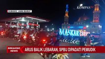 Arus Balik Lebaran, SPBU Ciberes Subang Dipadati Pemudik