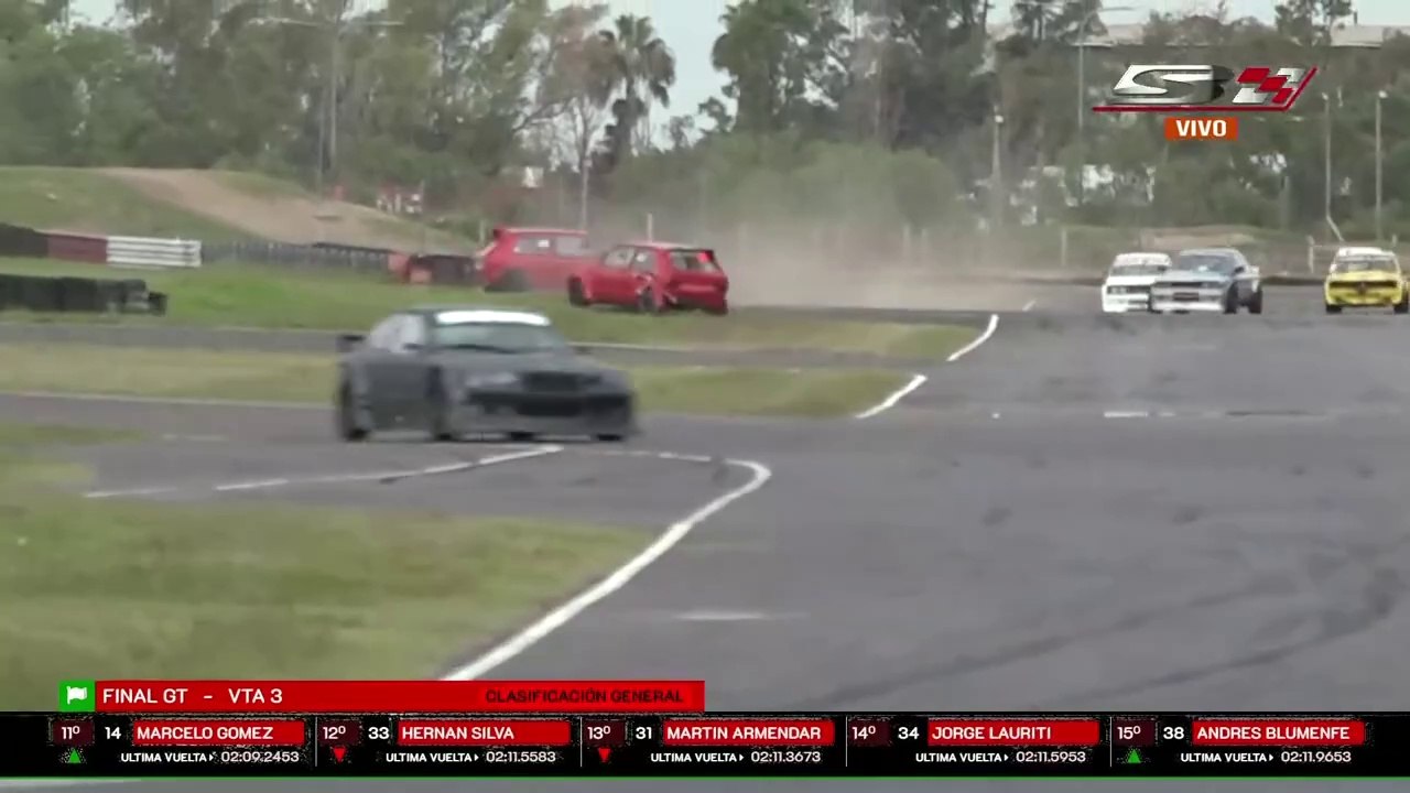 Asociacion Argentina de Automoviles CAS GT1 GT2 GT3 2024 Buenos Aires 2 Final De Santis Sucari Big Crash