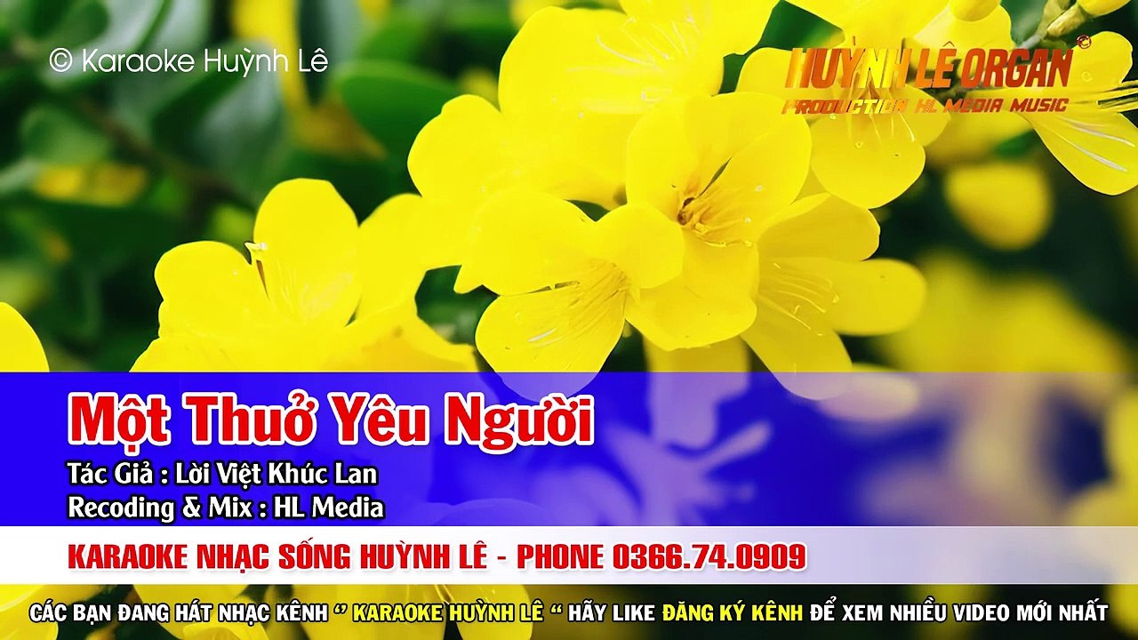Một Thuở Yêu Người Karaoke Nhạc Sống Tone Nữ CM | Beat Karaok Việt Nam