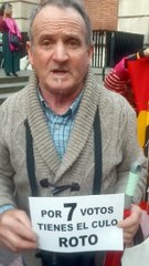 Este es el valiente hombre que gritó a Sánchez: "Por siete votos tienes el culo roto"