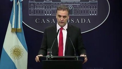 Conferencia de prensa del Vocero Presidencial, Manuel Adorni, y el Embajador de Israel, Eyal Sela.