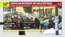 Confirman la muerte de tres personas tras la caída del helicóptero en Coyoacán, CdMx