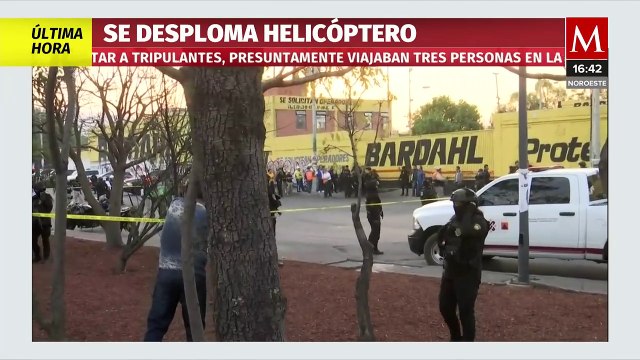 El secretario de Seguridad Ciudadana asegura que el accidente aéreo en la CdMx está controlado