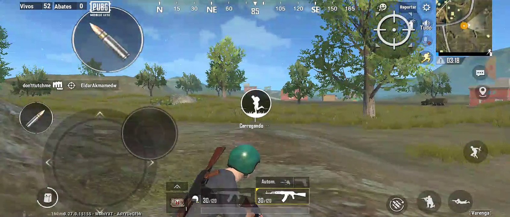 Jogando uma partida de Pubg Mobile Lite • Galaxy A03core!
