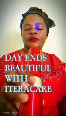 A 63-year-old woman using iTeraCare for facial treatment