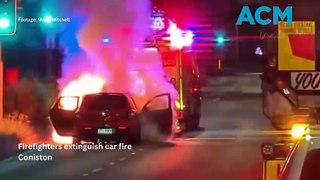 Car destroyed by fire at Coniston | April 13, 2024 | Illawarra Mercury