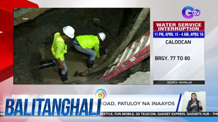 Sinkhole sa Sales Road, patuloy na inaayos | BT