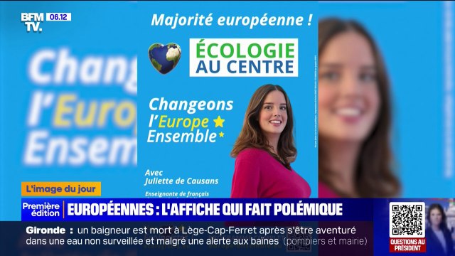 Une affiche de campagne pour les élections européennes fait polémique
