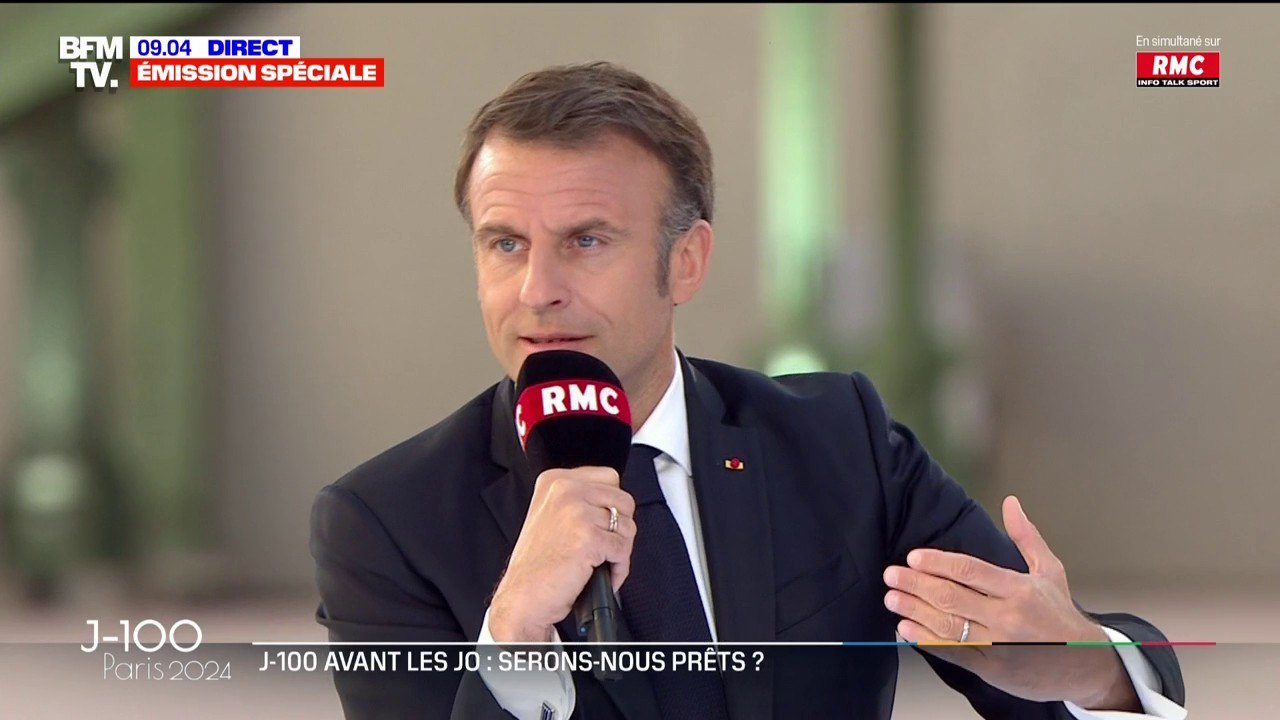 "On n'est pas totalement à la hauteur": Emmanuel Macron évoque l’accessibilité du métro parisien à 100 jours des JO