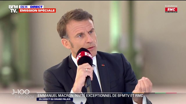 On sera au rendez-vous, on sera prêt : Emmanuel Macron s'exprime à 100 jours des JO