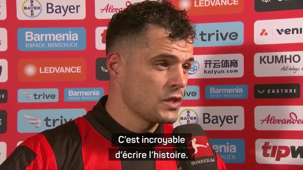 Leverkusen - Xhaka et Hrádecký aux anges après avoir “écrit l’histoire”