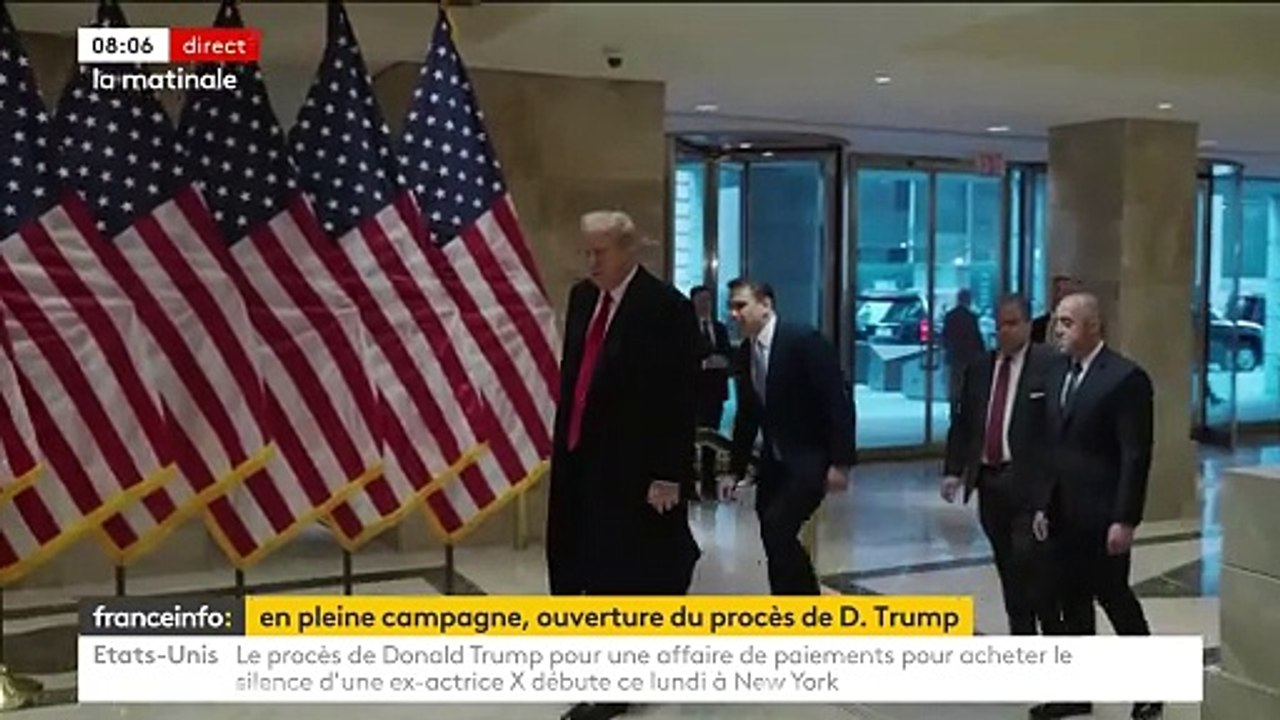 Donald Trump est le premier ex-président de l'Histoire des Etats-Unis à faire face à la justice pénale, avec l'ouverture d'un procès à New York