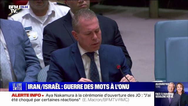 Gilad Erdan (ambassadeur israélien aux Nations Unies): Cette attaque a franchi toutes les lignes rouges et Israël se réserve le droit légal de riposter