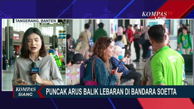 Kondisi Puncak Arus Balik Lebaran di Bandara Soekarno Hatta