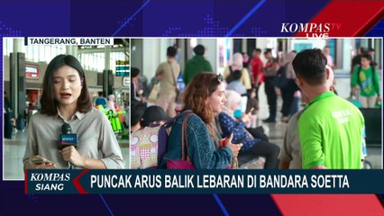 Kondisi Puncak Arus Balik Lebaran di Bandara Soekarno Hatta