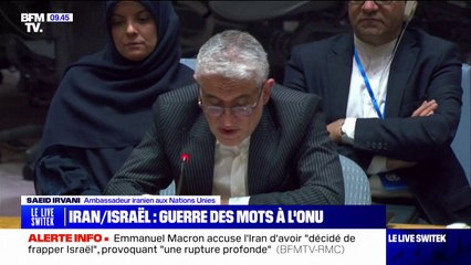 Saeid Iravani (ambassadeur iranien aux Nations Unies): "Ces actions étaient nécessaires, proportionnées, précises et ciblaient uniquement des objectifs militaires"