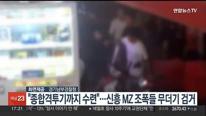 "종합격투기까지 수련"…신흥 MZ 조폭들 무더기 검거