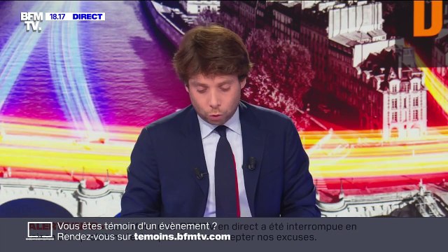 Benjamin Duhamel reprend l'antenne sur BFMTV après un gros incident technique.
